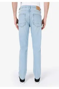 Colin's Straight Fit Low Waist Straight Leg Men's Open Indigo Jeans Trousers - Image 2