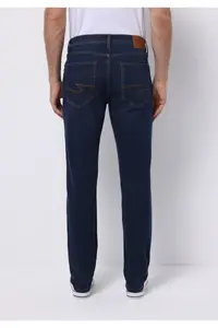 Colin's Straight Fit Low Waist Straight Leg Men's Dark Indigo Jean Trousers - Image 2