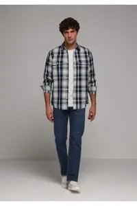 Colin's Regular Fit Mid Waist Straight Leg Men's Indigo Jeans Trousers