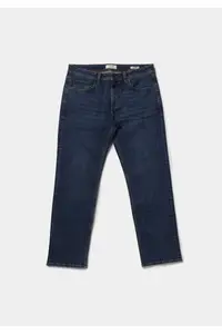 Colin's Regular Fit Mid Waist Straight Leg Men's Indigo Jeans Trousers - Image 7