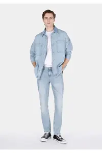 Colin's Straight Fit Low Waist Straight Leg Men's Indigo Jeans Trousers