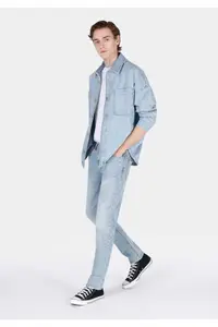 Colin's Straight Fit Low Waist Straight Leg Men's Indigo Jeans Trousers - Image 3