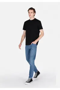 Colin's slim Fit Zippered Men's Mid Indigo denim Jeans Trousers - Image 3