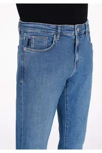 Colin's slim Fit Zippered Men's Mid Indigo denim Jeans Trousers - Image 5