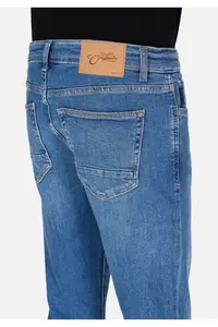 Colin's slim Fit Zippered Men's Mid Indigo denim Jeans Trousers - Image 6