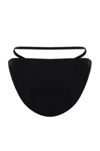 TRENDYOLMİLLA Black Piped Normal Hem Bikini Bottom - Image 8