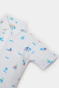 DeFacto Patterned Flared Poplin Long Sleeve Shirt for Baby Boy - Image 2