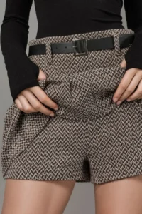 Hiccup High Waist pleated Mini Shorts Skirt - Image 2