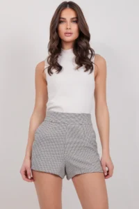 Trend Alaçatı Stili Women Stone Plaid Patterned Shorts ALC-X14926 - Image 4