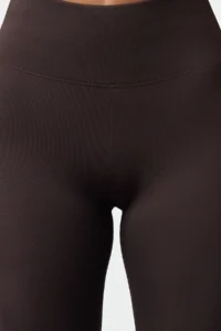 TRENDYOLMİLLA Dark Brown Wide Waist Elastic Extra Shaping Full Size Knitting Sports Leggings - Image 4