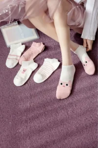 BGK 5'likedi pattern Women Socks KC 151011 - Image 4