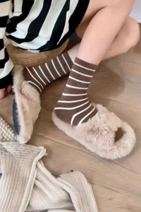 BGK 5’ Li Women Striped College Socks - Image 4