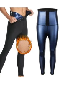 MİSTİRİK Sauna Leggings Model Adjustable Hook Fastener Slimming Thermal Leggings - Image 3
