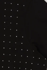 Trendyol Curve Black Stone Knitting Plus Size Tshirt - Image 6