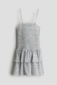 H&M Shirred and Sleeveless Dress