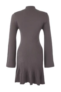 TRENDYOLMİLLA Anthracite Premium Yarn/Special Yarn Short / Mini Knit Dress - Image 10