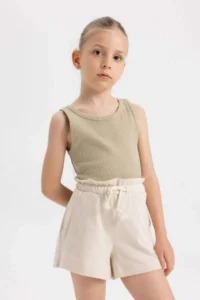 DeFacto Beli Laced Shorts Girls' - Image 4