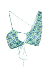 TRENDYOLMİLLA Ethnic Patterned Triangle tunnelled Bikini Top - Image 7