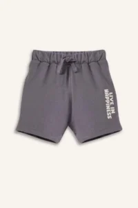 DeFacto Printed Elastic Waist Shorts Baby Size