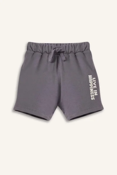 DeFacto Printed Elastic Waist Shorts Baby Size