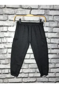 twins tailors Kids Sweatpants 3 Sets Paket (Black Gray Anthracite) - Image 4