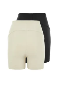 TRENDYOLMİLLA Black-Stone 2 Sets Paket Shaping Knitting Sports Shorts/Short Leggings - Image 8