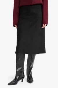 DeFacto A Cut Suede Skirt - Image 3
