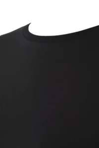 Trendyol Curve Black 100% Cotton Long Sleeve Crew Neck Regular Basic Knitting Plus Size T-Shirt - Image 6