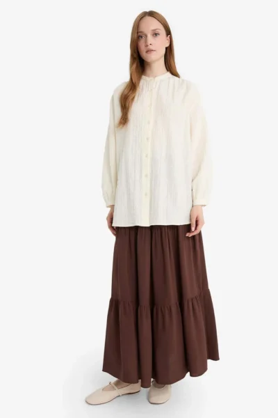 DeFacto A Cut Viscose Maxi Skirt