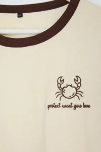 Trendyol Curve Stone 100% Cotton Embroidered Kontrast Biye Detailed Knitting Plus Size T-Shirt - Image 5