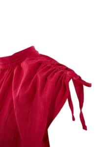 TRENDYOLMİLLA Limited Edition Fuchsia Balloon Skirt Detailed Short / Mini Weaving Dress - Image 6