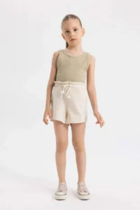 DeFacto Beli Laced Shorts Girls' - Image 3