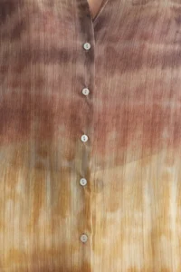 TRENDYOLMİLLA Multicolored Color Transitional Siphon Material Regula Normal Pattern Weaving Shirt - Image 3