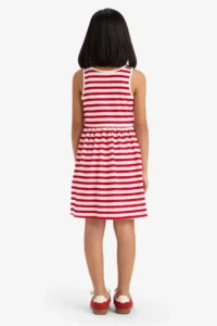 DeFacto Crew Neck Basic Straight Sleeveless Summer Dress Girl - Image 6