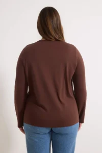 Trendyol Curve Black-White-Brown 3 Sets Paket Normal Pattern Basic Crew Neck Knitting T-Shirt - Image 5