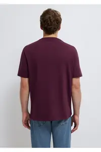 Mavi Logo Printed Purple T-Shirt Loose Fit 0611711-70434 - Image 5