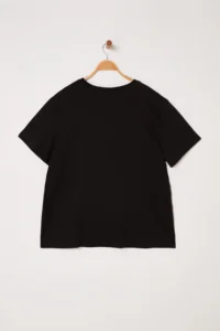 Trendyol Curve Black Stone Knitting Plus Size Tshirt - Image 7