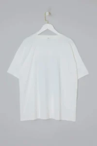Trendyol Curve Ecru Crew Neck Wide Pattern Printed Plus Size Knitting Tshirt - Image 2