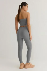 TRENDYOLMİLLA Gray seamless/Seamless Full Size Knitting Sports Leggings - Image 5