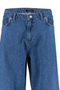 Trendyol Curve Mavi High Waist Wide Leg Plus Size Wide Leg jeans - Image 5