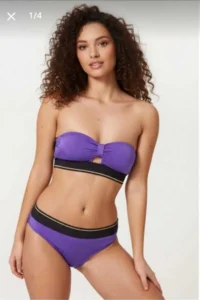 Pierre Cardin Elastic Soft Strapless Sleeveless Bikini Set