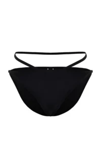 TRENDYOLMİLLA Black Piped Normal Hem Bikini Bottom - Image 7
