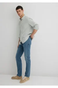 Mavi Jake Premium Blue Misty Indigo Blue Jeans Trousers - Image 3