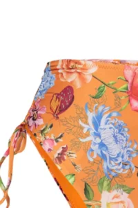 TRENDYOLMİLLA Floral Patterned Frilly balconette Covered Regular High Waist Bikini Set - Image 6