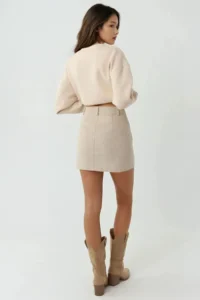 Hiccup Buttoned High Waist Mini Skirt - Image 3