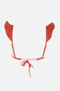 TRENDYOLMİLLA Cinnamon with flywheel Triangle Covered Bikini Top - Image 7