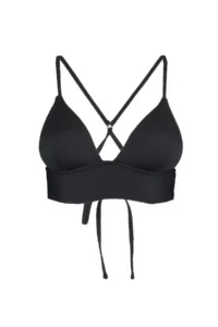 TRENDYOLMİLLA Black textured Triangle Push Up Bikini Top - Image 7