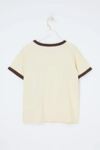 Trendyol Curve Stone 100% Cotton Embroidered Kontrast Biye Detailed Knitting Plus Size T-Shirt - Image 6
