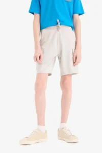 DeFacto Elastic Waist Cargo Pocket Shorts Boy - Image 4
