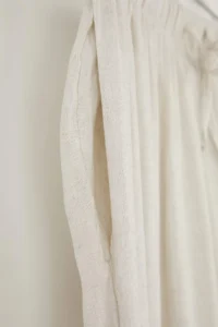 TRENDYOLMİLLA Stone Linen Content Wide Leg/Wide Leg Elastic Waist Pants - Image 7